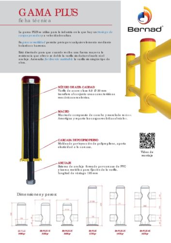 Cover: Gama Plus bollard technical sheet