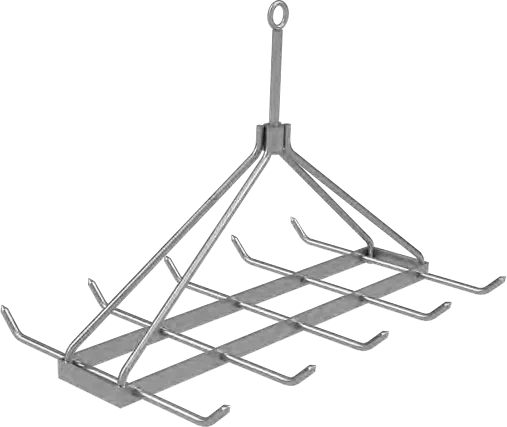 Folding rectangular stainless steel pendant